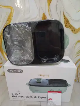 Memmo 1,5 Ltr Multi Cooker 3 in 1 - Hijau
