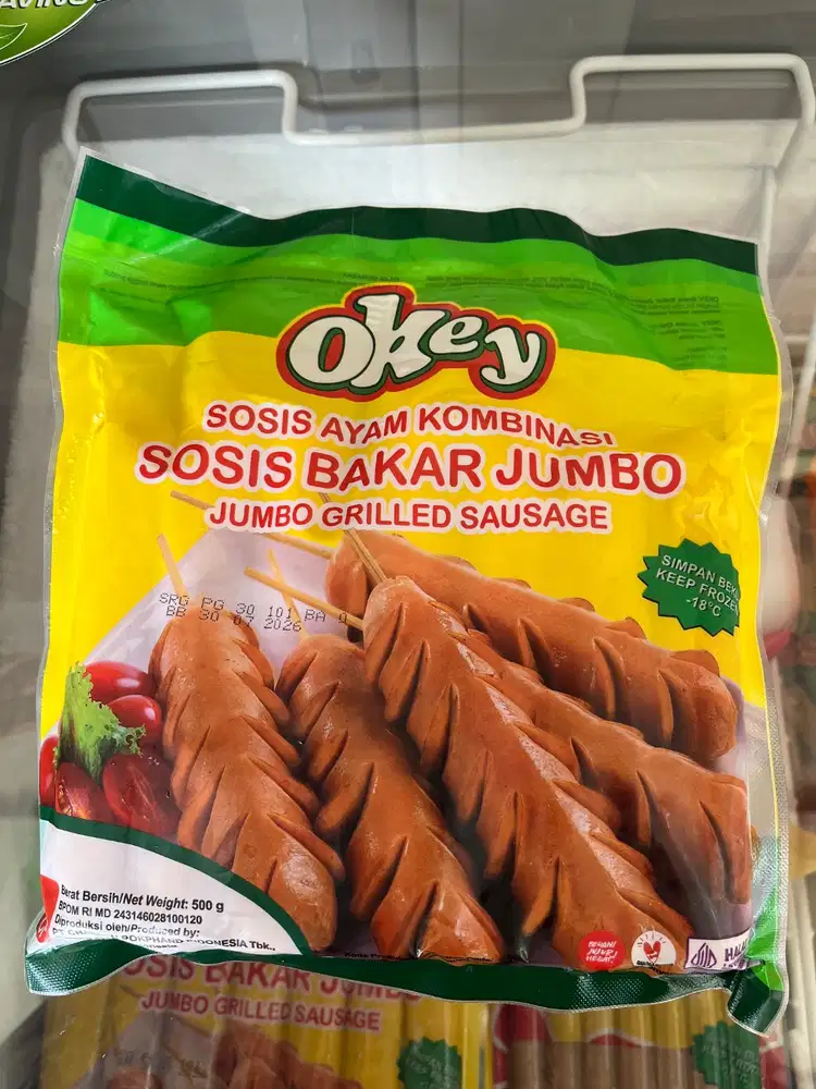 SOSIS OKEY BAKAR JUMBO / 7 batang