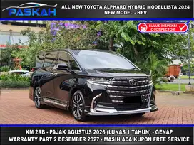 Pajak=1TAHUN GANJIL Bunga=4,5% Alphard Hybrid Modellista hybrid 2024