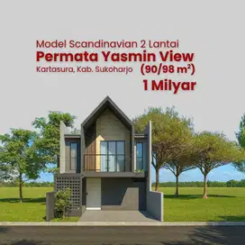 Pucangan,Kartasura. Rumah Scandinavian 2 Lantai di Permata Yasmin view