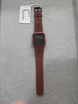 Jam Tangan Casio CA-53WF-4BDF Kalkulator Merah Retro Original
