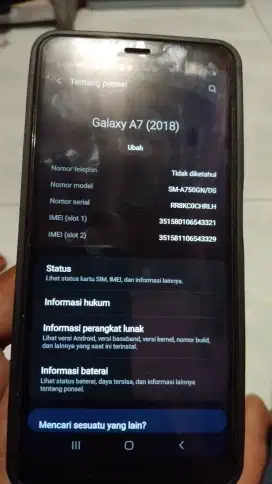 Jual hp samsung A7 2018