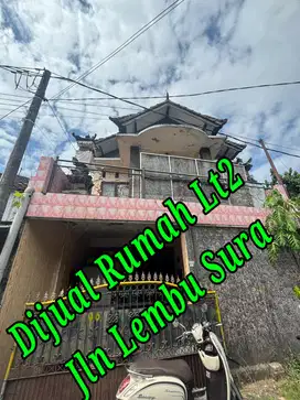 Dijual Rumah Lt2 di Jln Lembu Sura A Yani Denpasar Utara Bali