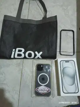 Iphone 15 black 128gb baru beli
