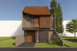 Dekat Kampus UGM,  Dijual Rumah Jogja Model Tropis Ada Kolam Renang