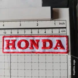 emblem patch bordir honda