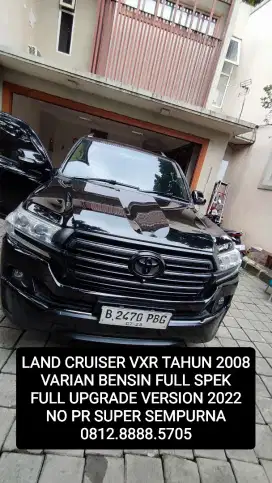 LAND CRUISER 2008 VXR 200 BENSIN KM ANTIK FUL UPGRADE 2022 AUDIO TESLA