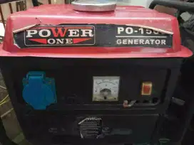 DIJUAL GENSET LENGKAP MEREK POWER ONE 900 WATT, SECOND