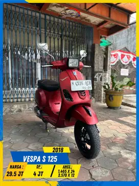 VESPA S 125 2018 NEGO SAMPE DEAL HIKMAH MOTOR KEPUH