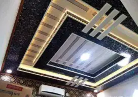 Plafon pvc terpasang bebas motip dan model