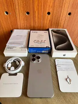Second iBox iPhone 15 Promax 512GB Natural Titanium Fullset
