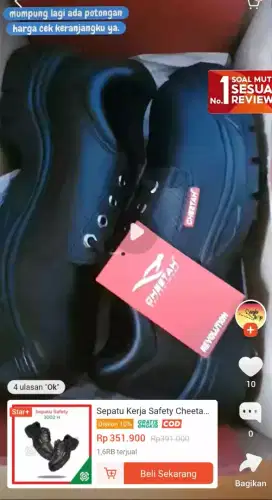 Jual sepatu kerja safety