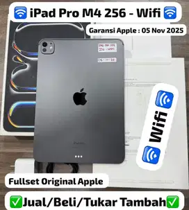 Ipad Pro M4 256 Gb 11 inch Space Black Ibox Mulus garansi on