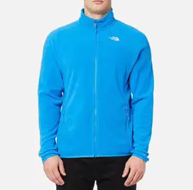 The North Face Polartec Blue Jaket Asli size XXL Men