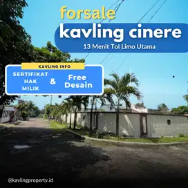 Tanah Kavling Premium Cinere, Dalam Perumahan Cinere Estate, SHM