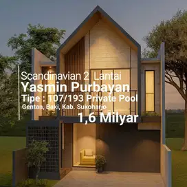Hunian Impian! Rumah Scandinavian 2 Lantai Tipe 107/193 Ada Private Po