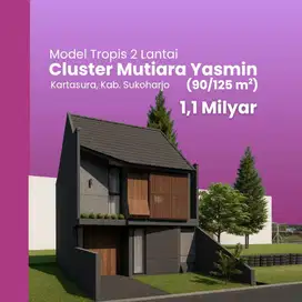 Kartasura - Cluster Mutiara Yasmin Rumah 2 Lantai Tipe 90/125