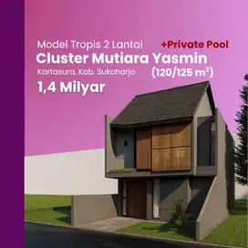 Kartasura, Cluster 2 Lantai dengan Kolam Renang Pribadi
