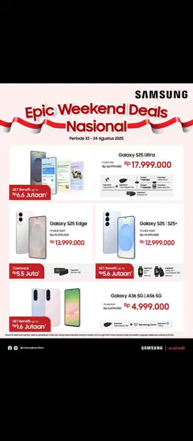 PROMO TERBATAS samsung Galaxy cicilan bisa mulai dari 600rb an