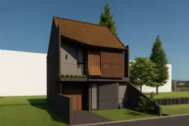 Timur Sleman – Rumah Tropis Modern 2 Lantai + Bonus Kolam Renang