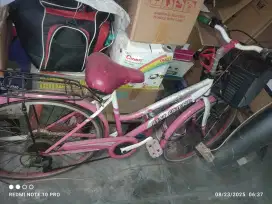 Sepeda mini pink bekas