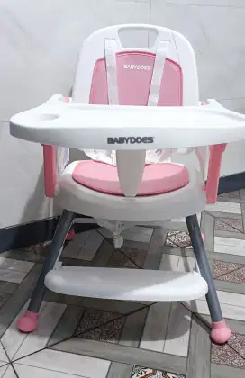 Babydoes Mezza 3in1 Kursi Makan Bayi Baby Chair Pink - High Chair