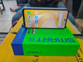 INFINIX SMART8 Ram 3/64 gb mulus no minus lengkap