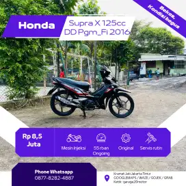 Honda Supra x 125cc Pgm_Fi DD Tahun 2016 Pajak Off
