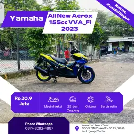 Yamaha All New Aerox 155cc  VVA_Fi Tahun 2023 pajak off