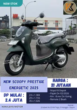 Dicari Juragan Baru New SCOOPY PRESTIGE KEYLESS 2025