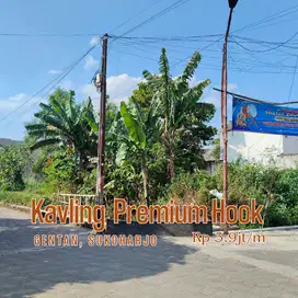 Barat Luwes Supermarket Gentan,  Tanah Kavling Hook Premium