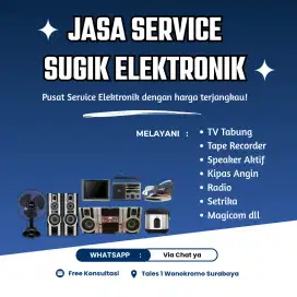 Servis Elektronik Murah Pak Sugik (TV Tabung,Radio,Tape,Speaker aktif)
