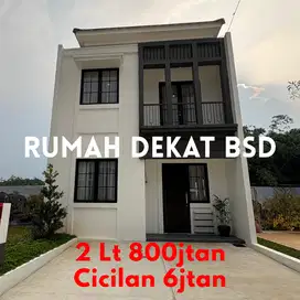 Dijual Rumah 2 lantai 3 Kamar, Srategis dekat Exit Tol Legok BSD