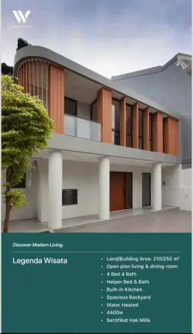 DIJUAL RUMAH DI LEGENDA WISATA CIBUBUR