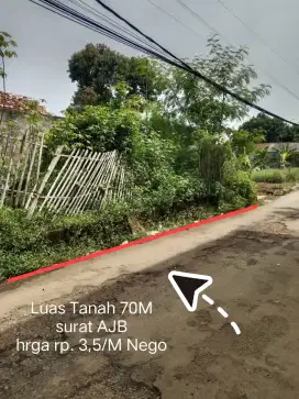 Tanah 70M Di Jual Cepat