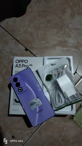 oppo a3 pro 5g 8+8/256 fullset nominus pemakean cewe