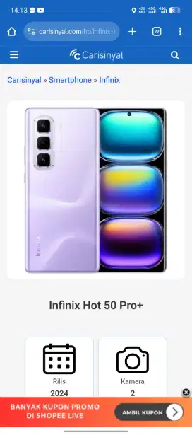 Infinix Hot 50 Pro +