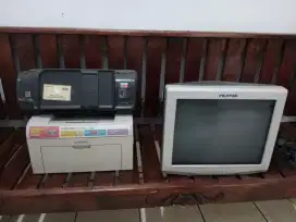 Monitor Tabung dan Printer