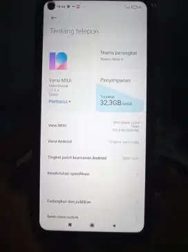 Redmi note 9 batangan