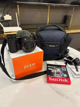 Kamera Sony ZV-E10 Mulus Like New Jarang Pakai