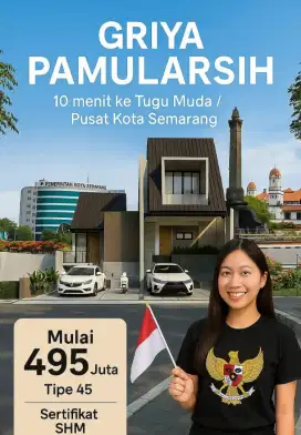 Rumah promo Pamularsih dekat simpang lima semarang shm