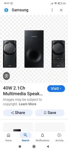 Speaker samsung wk20 bekas masih bagus