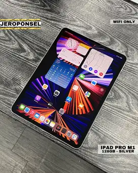 IPAD PRO M1 128GB SILVER WIFI ONLY BH 89% MULUS GARANSI FULL SET