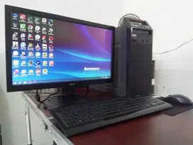 Komputer Fullset built up Lenovo + Monitor 22 inci