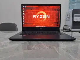 ACER AMD Ryzen 8GB 256GB Full HD Win ORI Laptop Gaming Desain Mulus