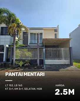 Rumah Pantai Mentari STRATEGIS MINIMALIS SIAP HUNI