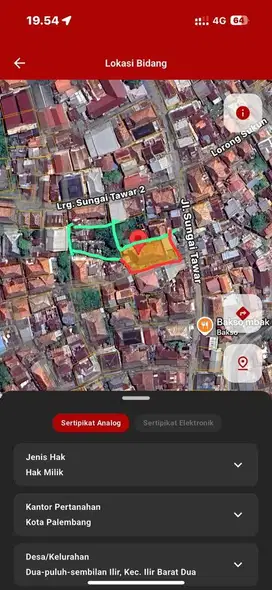 DI JUAL TANAH BERSERTAH BANGGUANAN