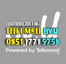 (bisa COD) Nomor CANTIK kartu perdana TELKOMSEL by.U MAJU MAPAN 5758