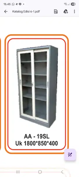Lemari filling cabinet plat besi