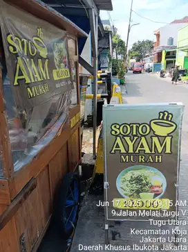 Jual cepat gerobak soto ayam kayu mahoni